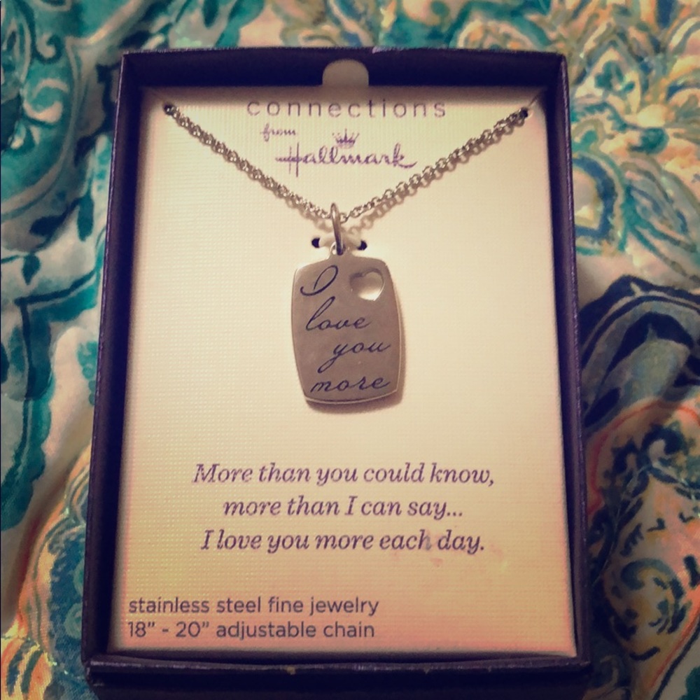 Hallmark Charm and Chain (I Love You More)